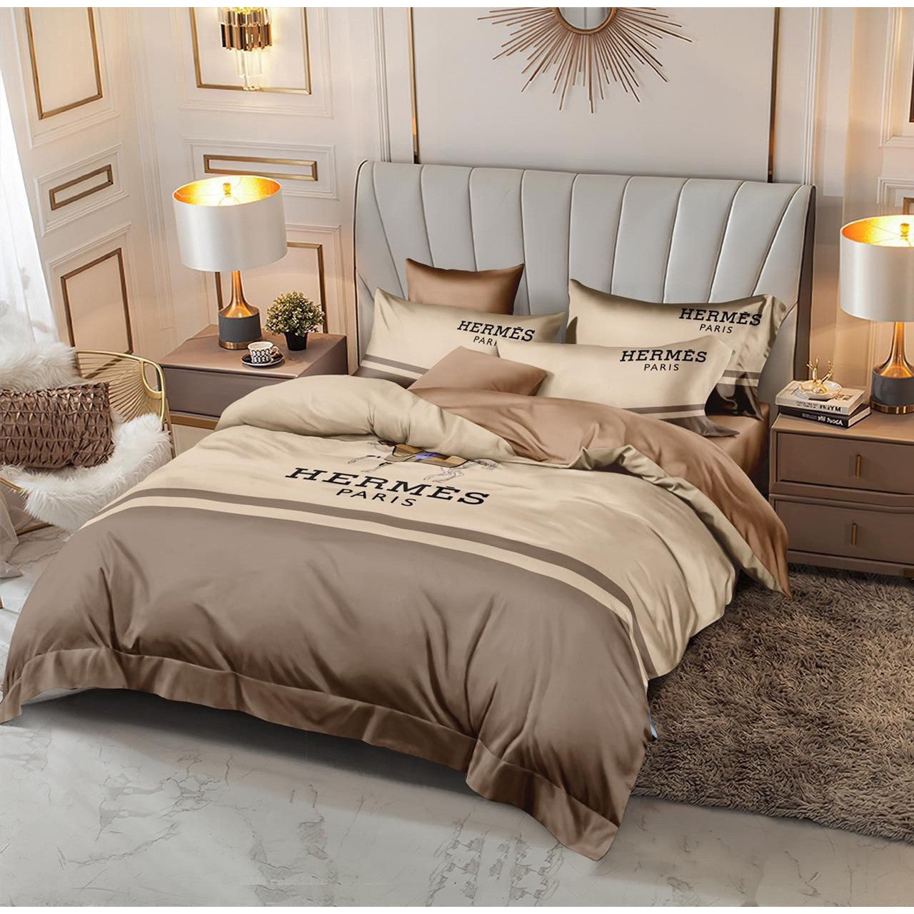 Versace 6 pieces Bed Cover Set Code C055