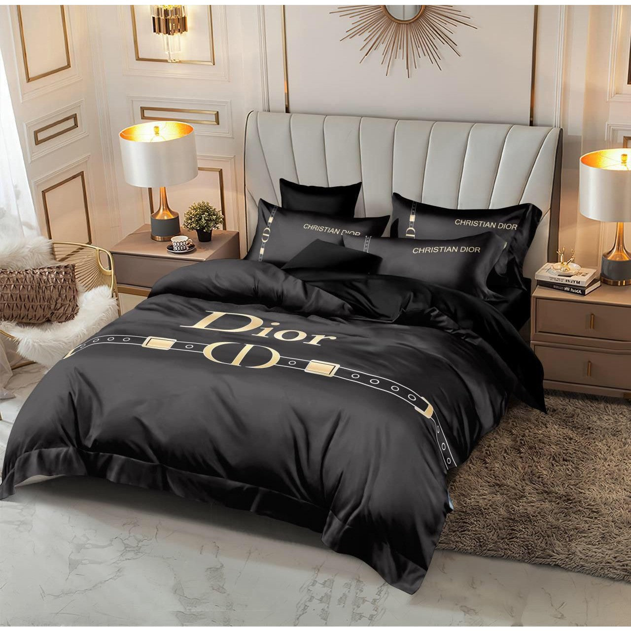 Versace 6 pieces Bed Cover Set Code C055