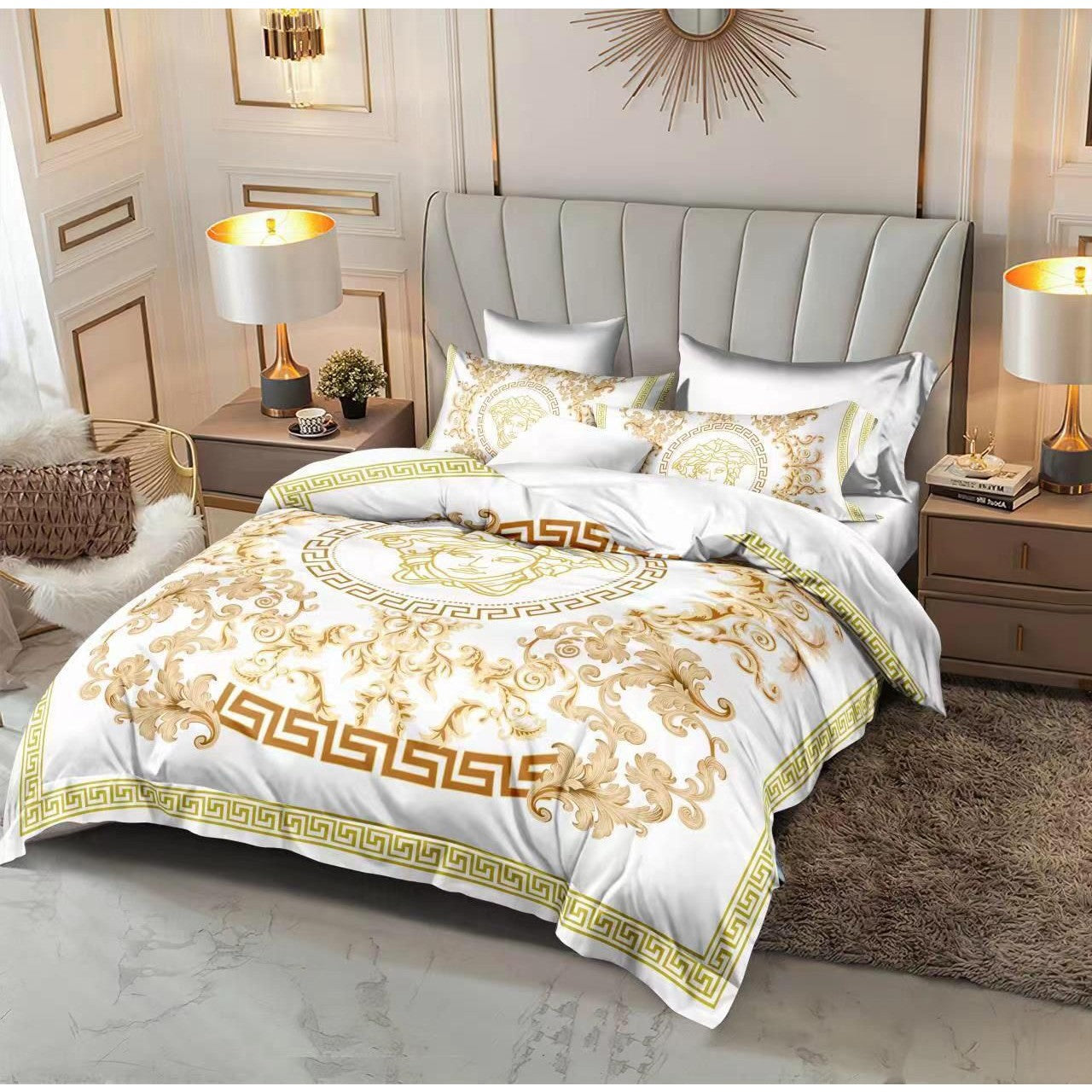 Versace 6 pieces Bed Cover Set Code C055