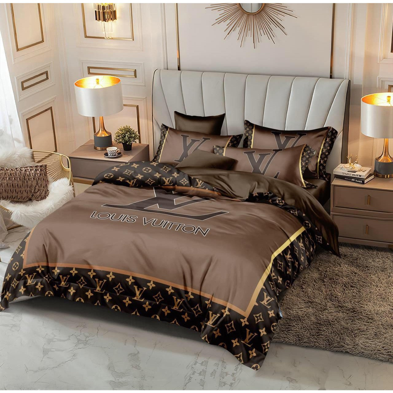 Versace 6 pieces Bed Cover Set Code C055