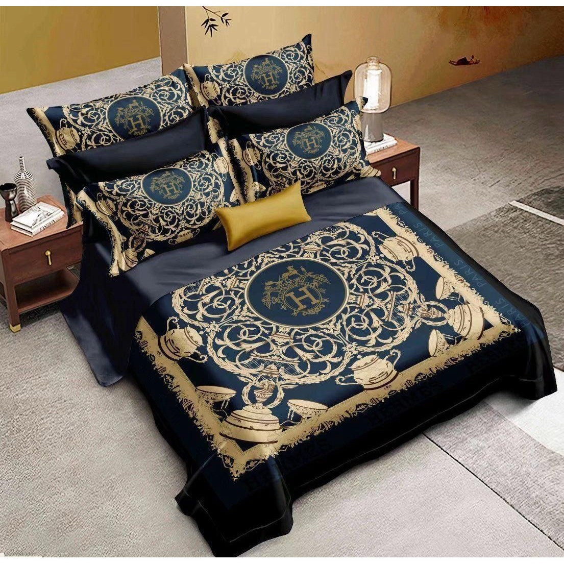 Versace 6 pieces Bed Cover Set Code C055