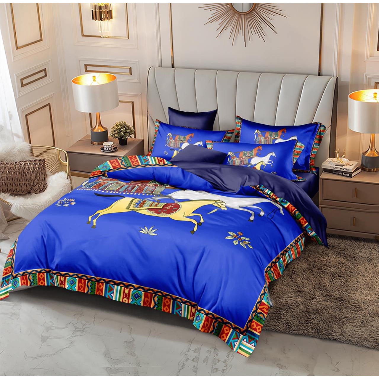 Versace 6 pieces Bed Cover Set Code C055