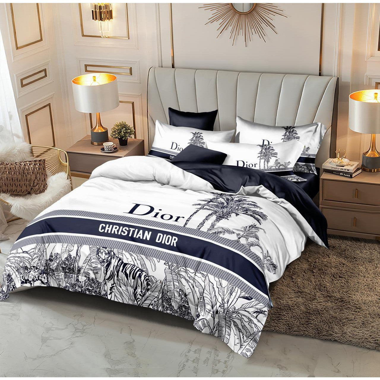 Versace 6 pieces Bed Cover Set Code C055