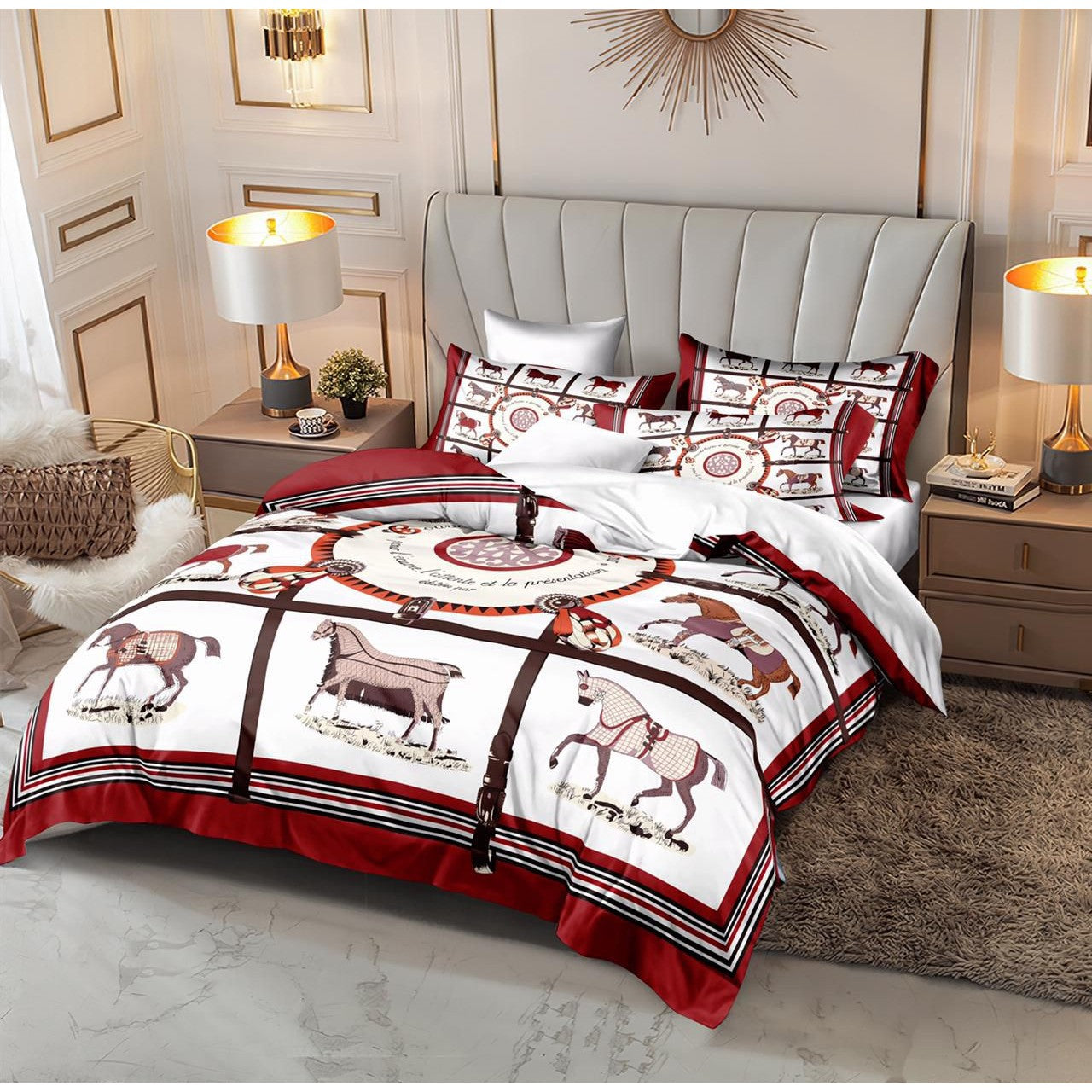 Versace 6 pieces Bed Cover Set Code C055