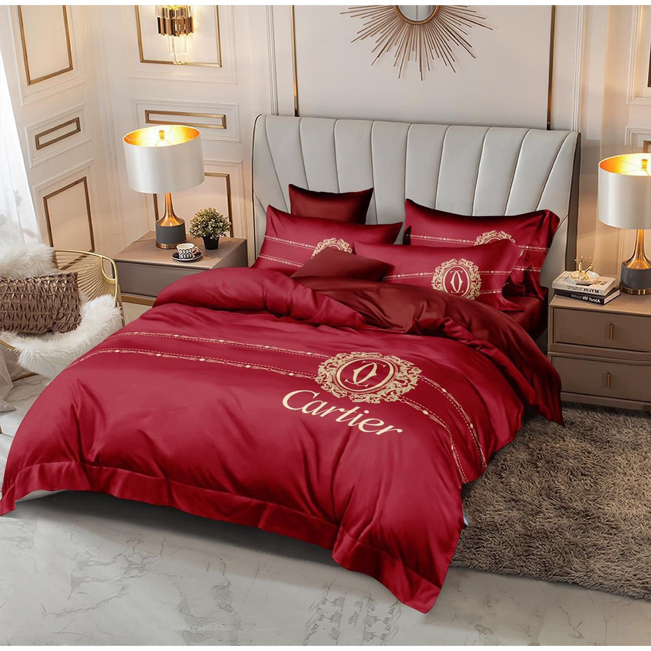 Versace 6 pieces Bed Cover Set Code C055