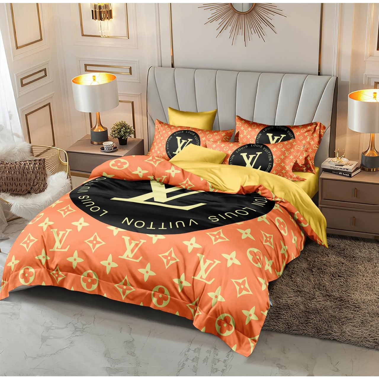 Versace 6 pieces Bed Cover Set Code C055