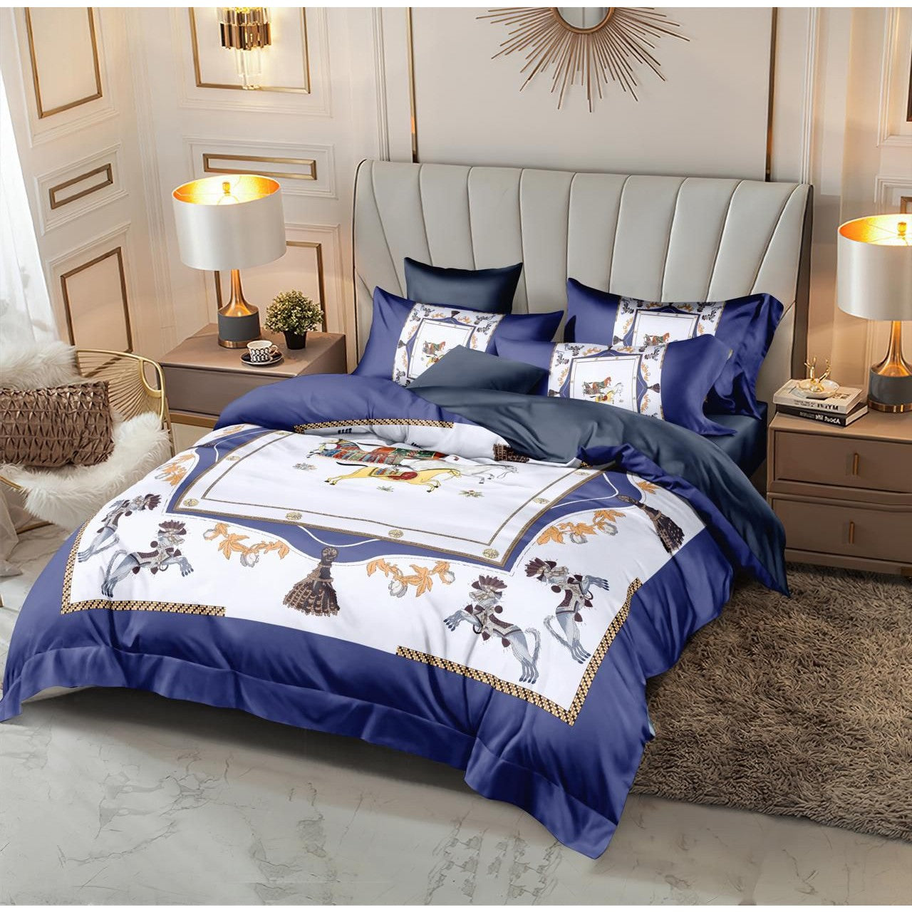 Versace 6 pieces Bed Cover Set Code C055