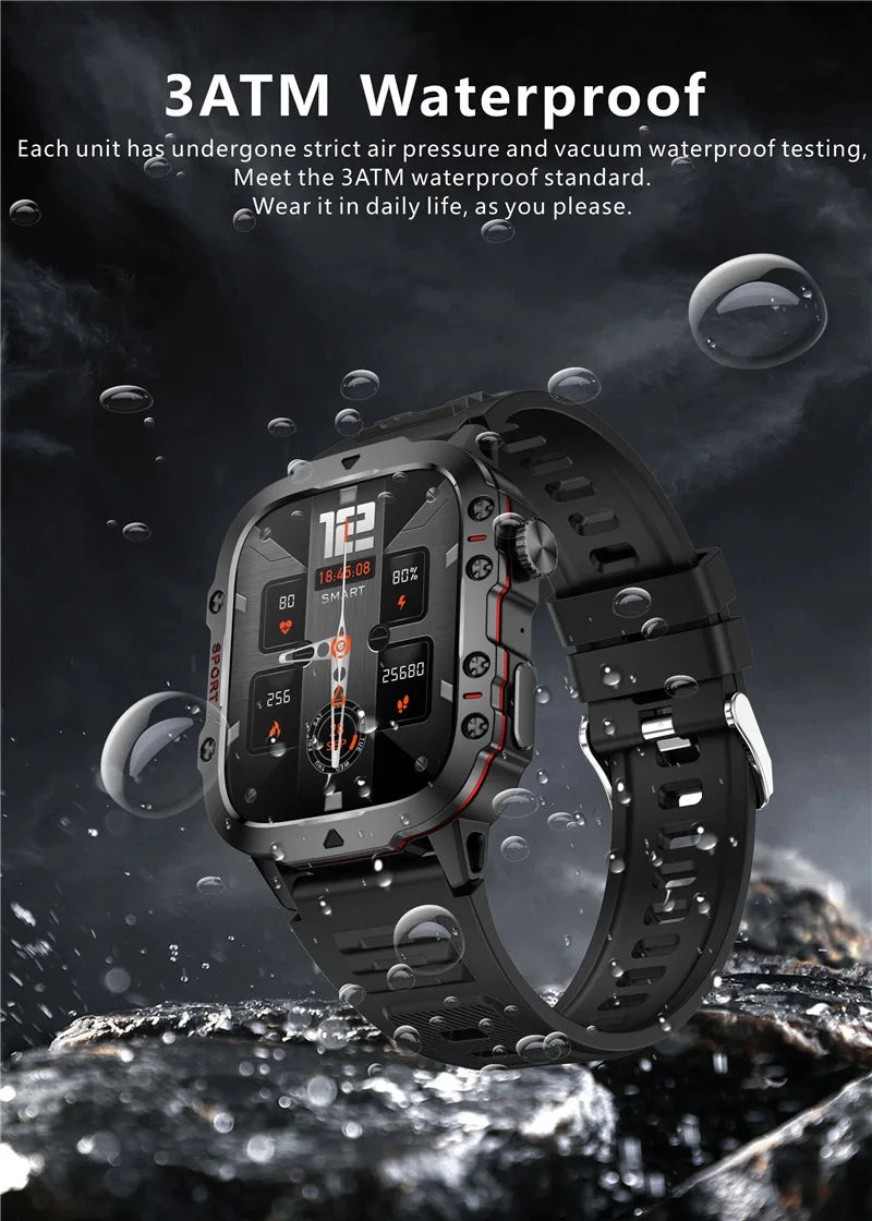 Smart Watch Sports Outdoor Bluetooth Call Triple Anti Heart Rate Blood Oxygen Encoder 2025 Android Waterproof SmartWatch