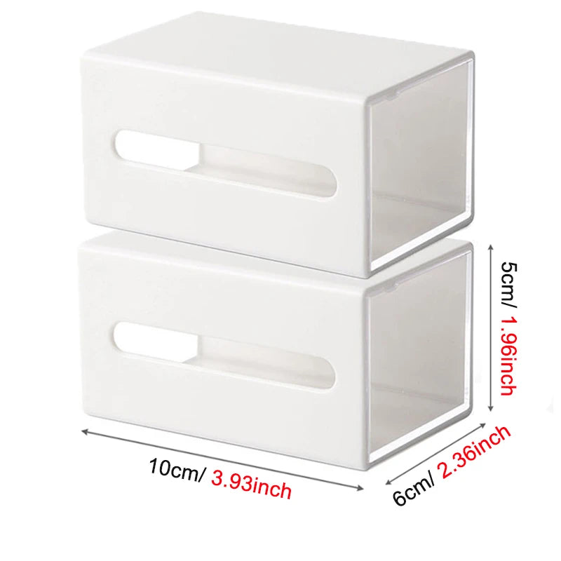 Wall Mounted Storage Box Bathroom Cosmetic Cotton Swabs Jewelry Storage Box Home Office Sundries Clips Hairpin Drawer Storage