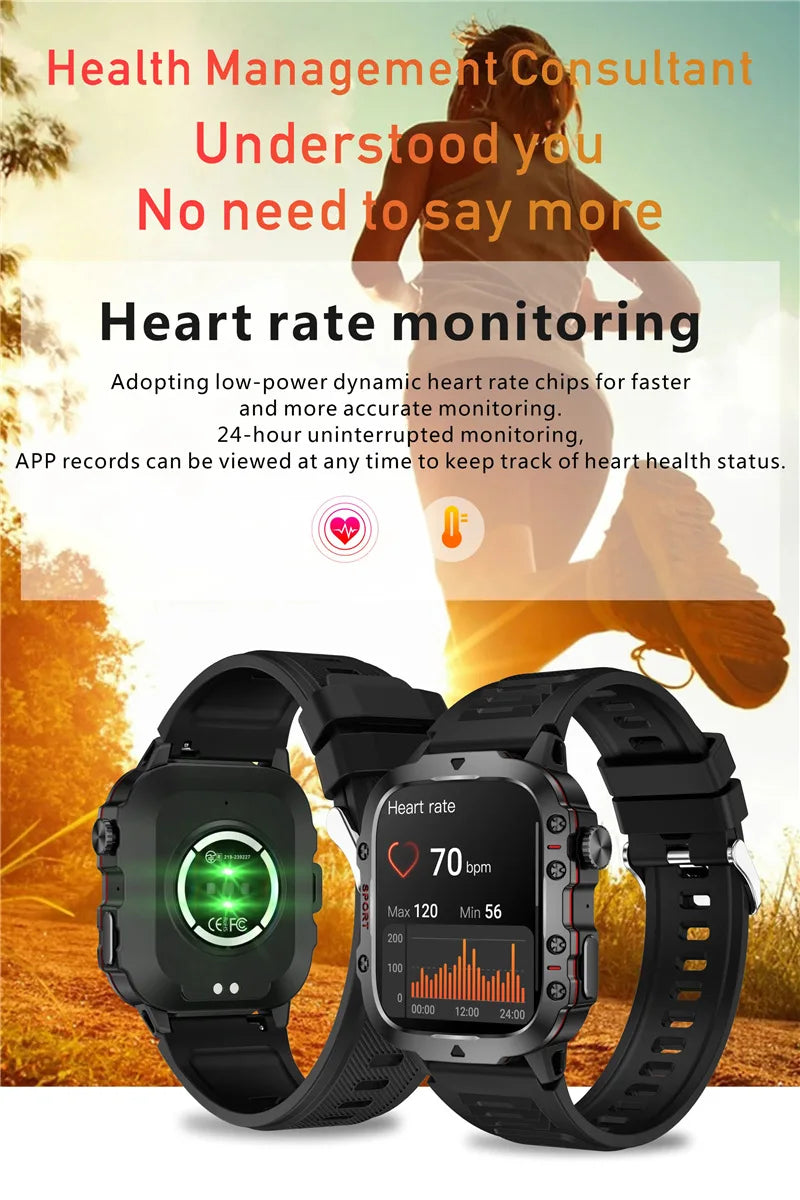 Smart Watch Sports Outdoor Bluetooth Call Triple Anti Heart Rate Blood Oxygen Encoder 2025 Android Waterproof SmartWatch