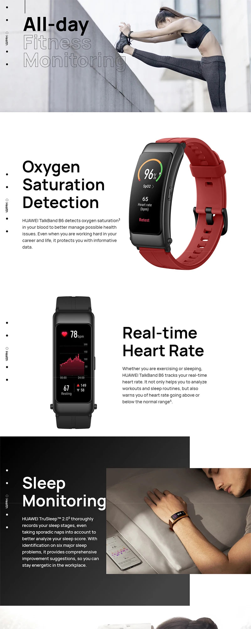 B7 Headset Wristband 1.53 Inch AMOLED Touch Screen Heart Rate Blood Oxygen Monitoring Smart Sports Bracelet Smart Watch