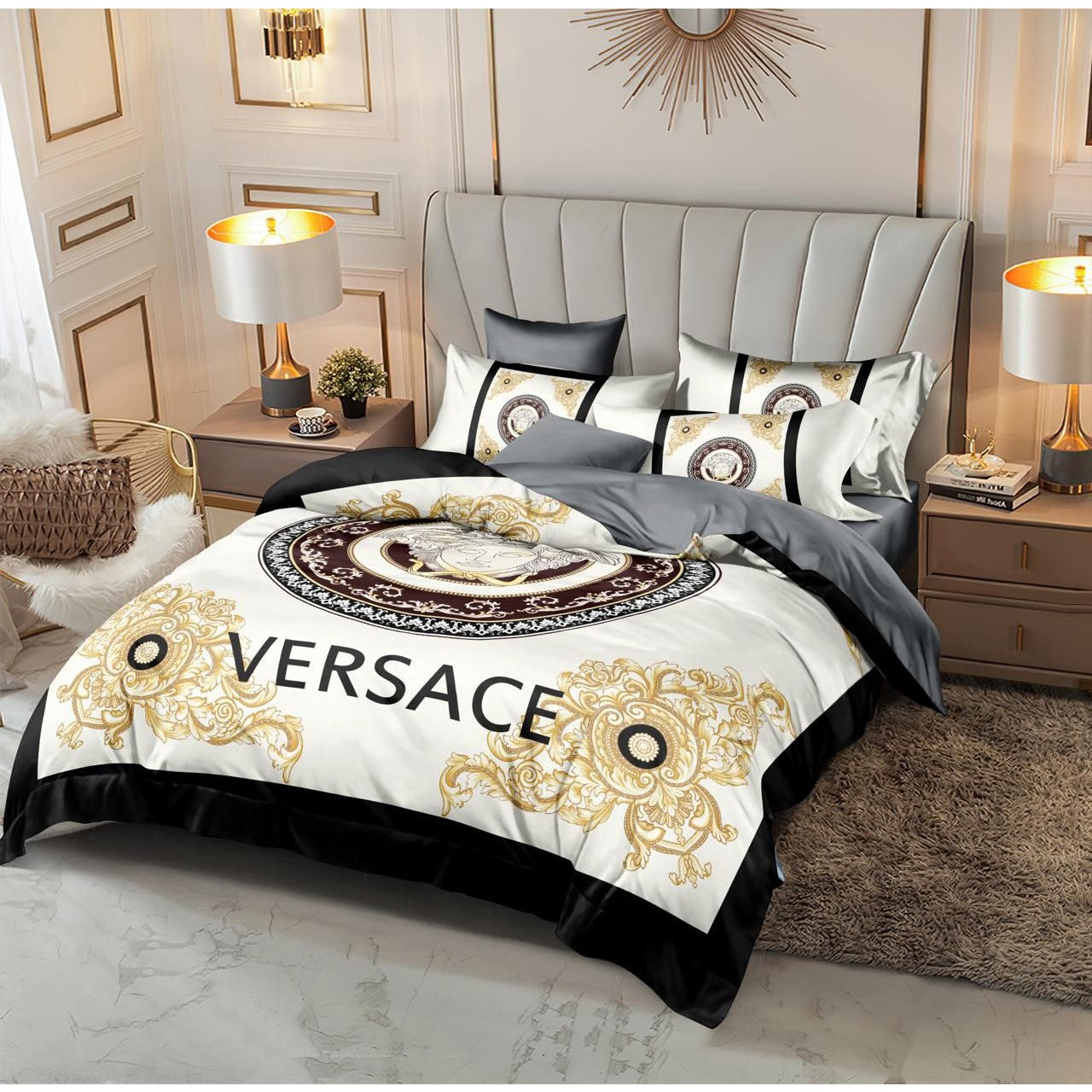 Versace 6 pieces Bed Cover Set Code C055