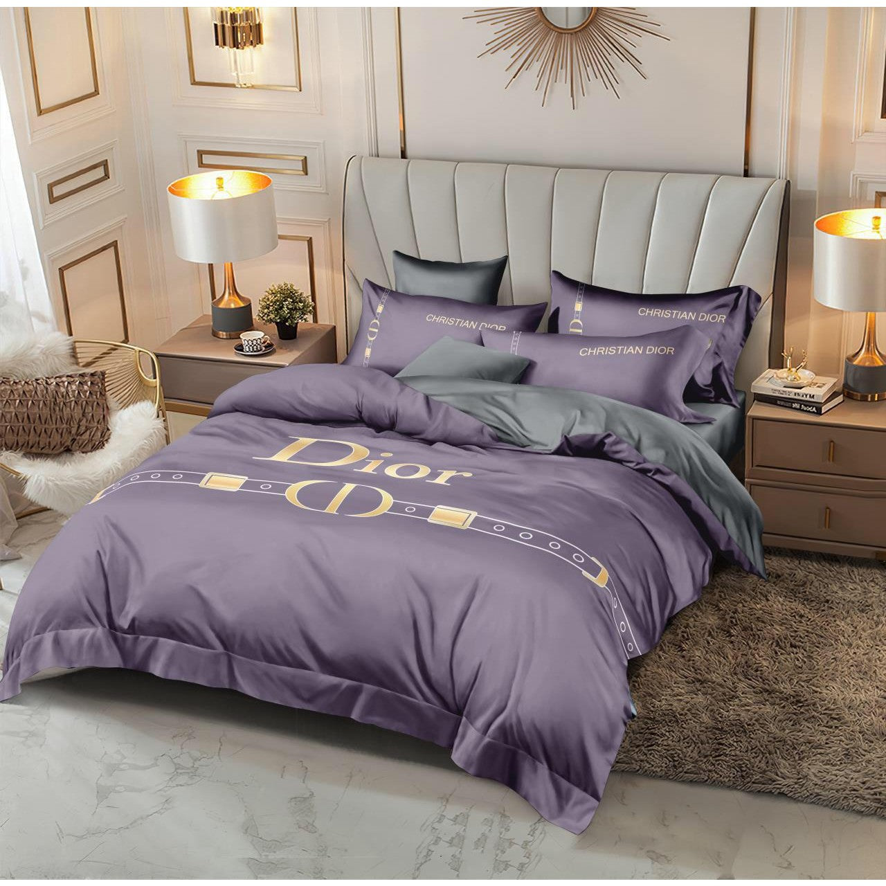 Versace 6 pieces Bed Cover Set Code C055