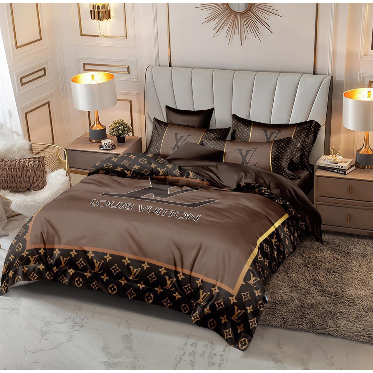 Versace 6 pieces Bed Cover Set Code C055