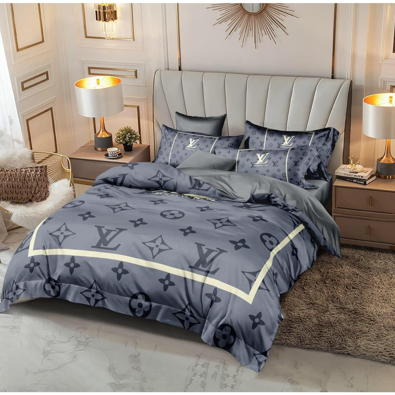 Versace 6 pieces Bed Cover Set Code C055