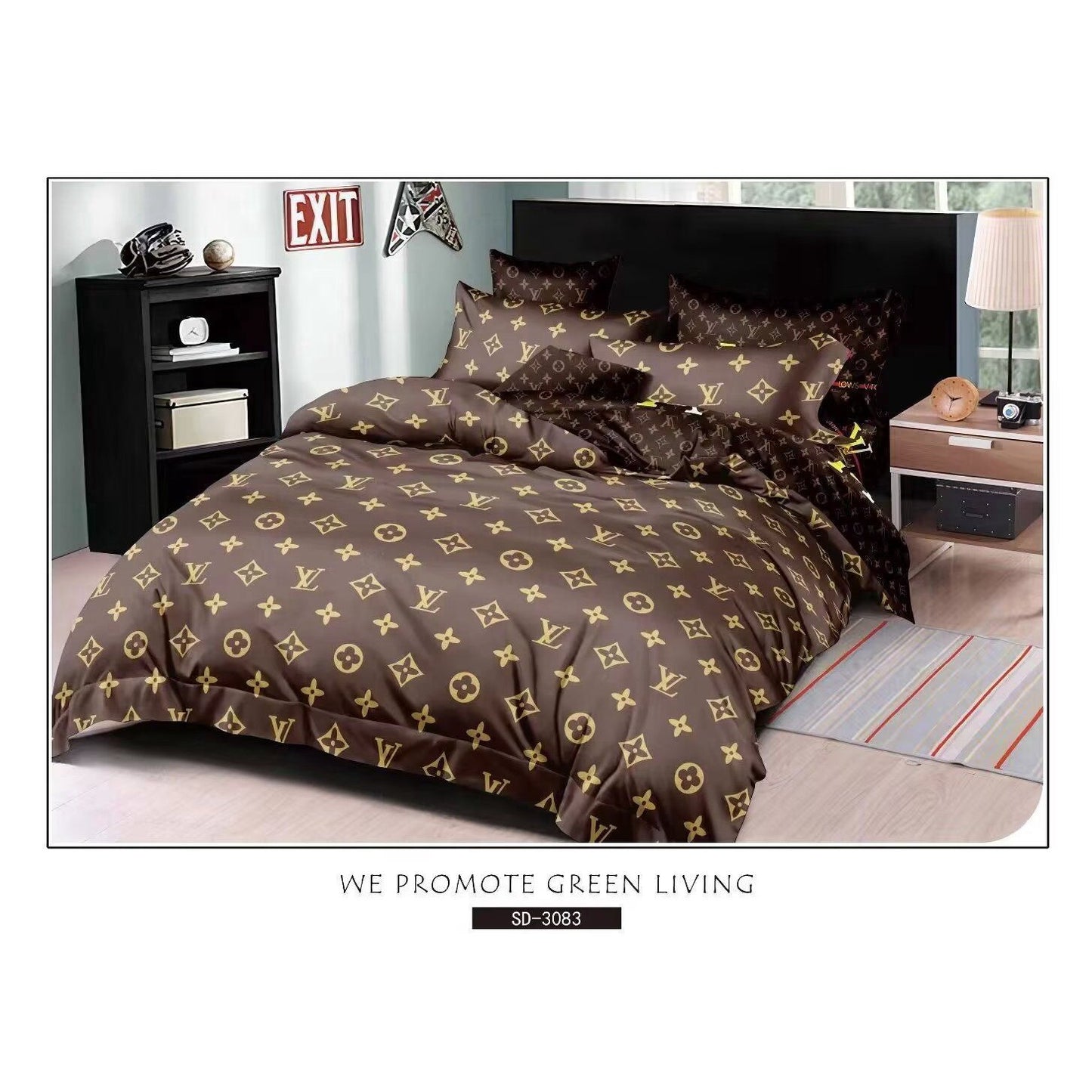 Versace 6 pieces Bed Cover Set Code C055